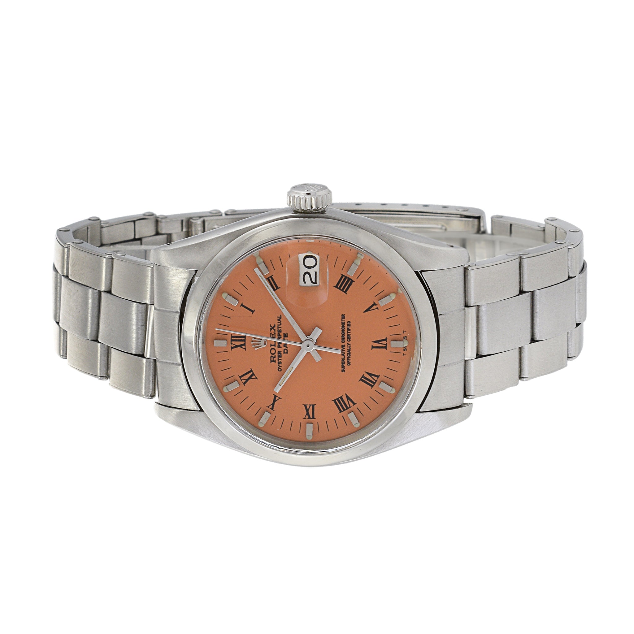 Rolex Date Reference 1500 Custom Orange Dial