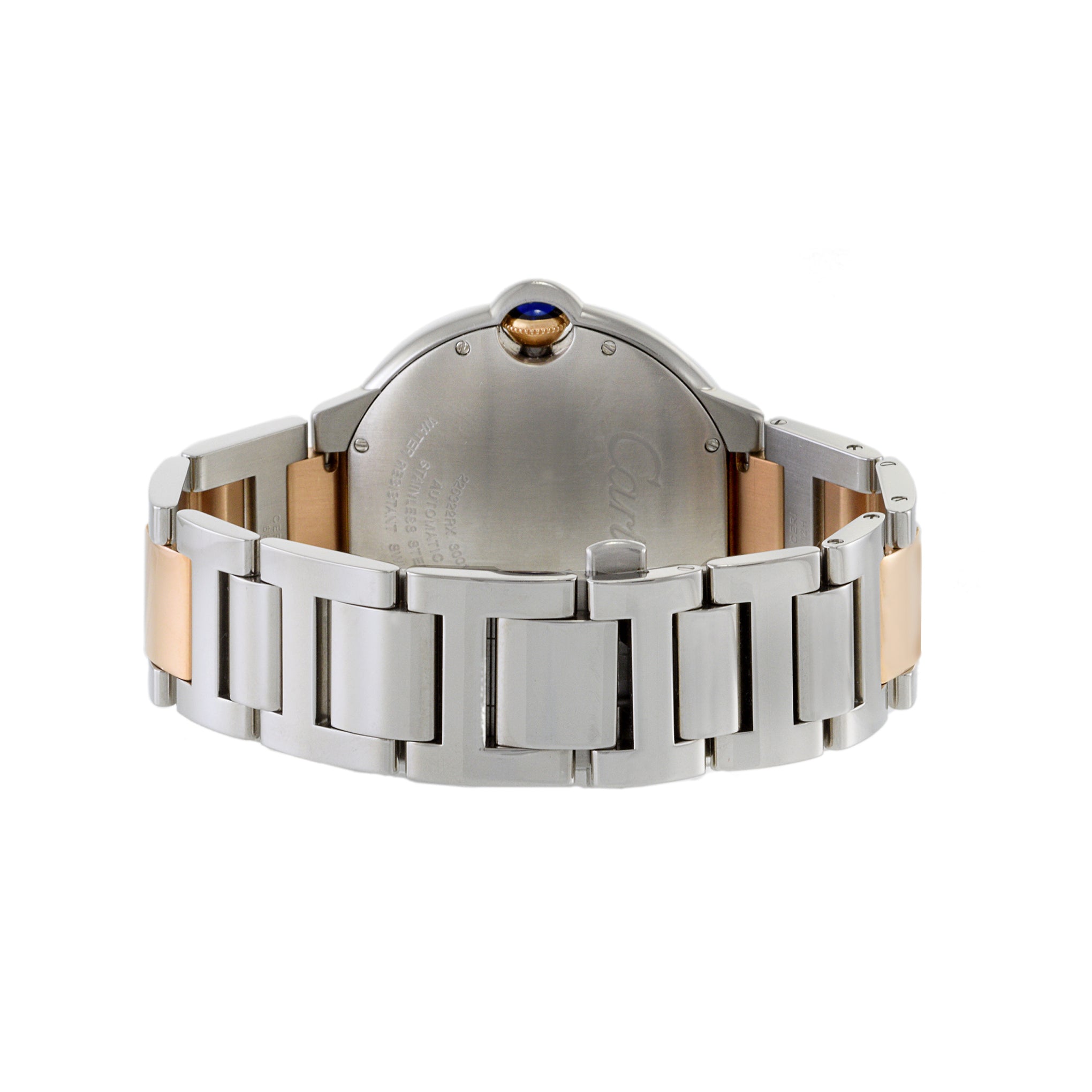 Cartier Ballon Bleu 18KT Rose Gold and Stainless Steel Brown Dial Watch W6920032
