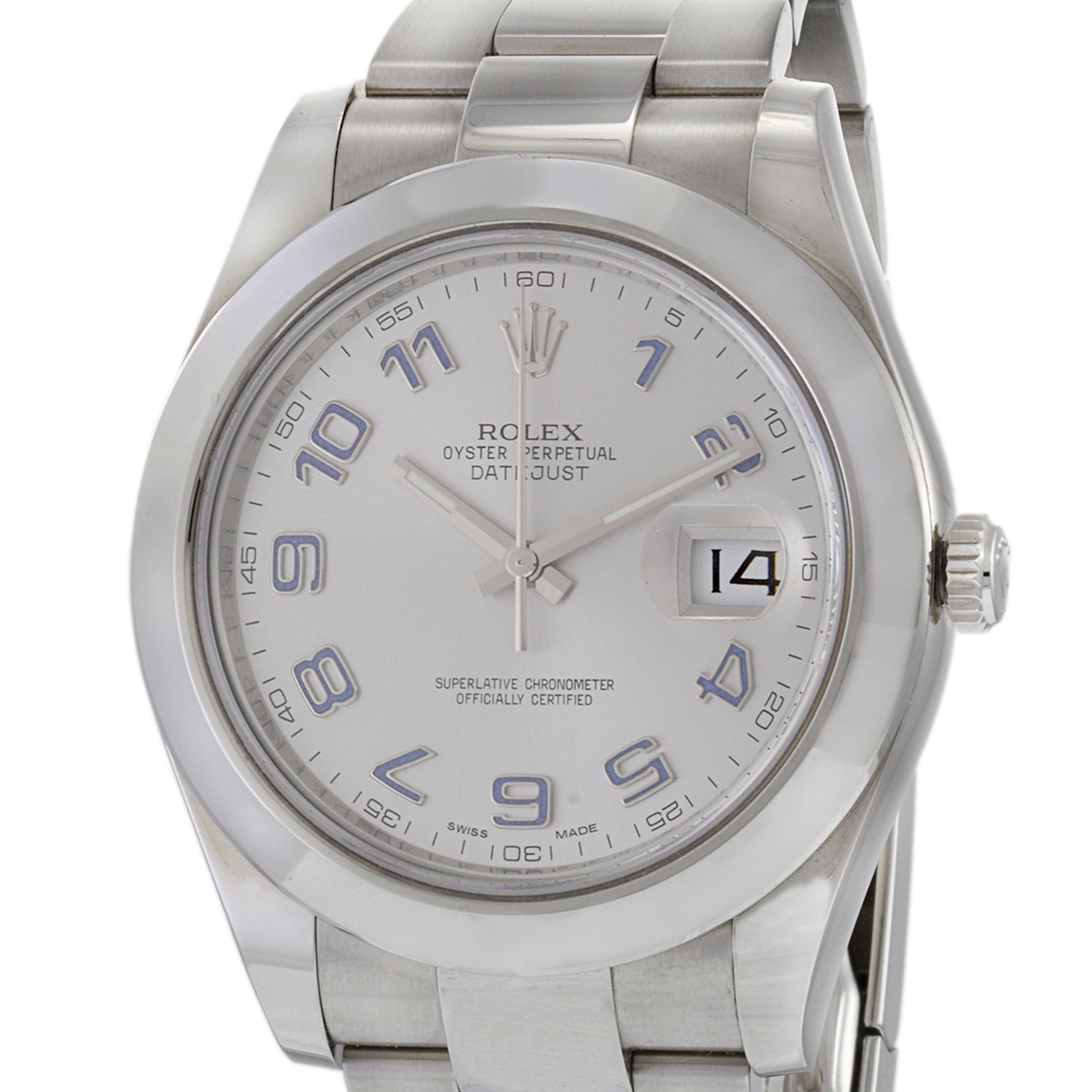 Rolex Datejust 41 Reference 116300 Stainless Steel Smooth Bezel