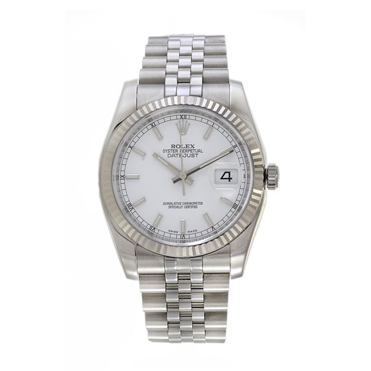 Rolex Datejust Reference 116234 Stainless Steel and 18K White Gold