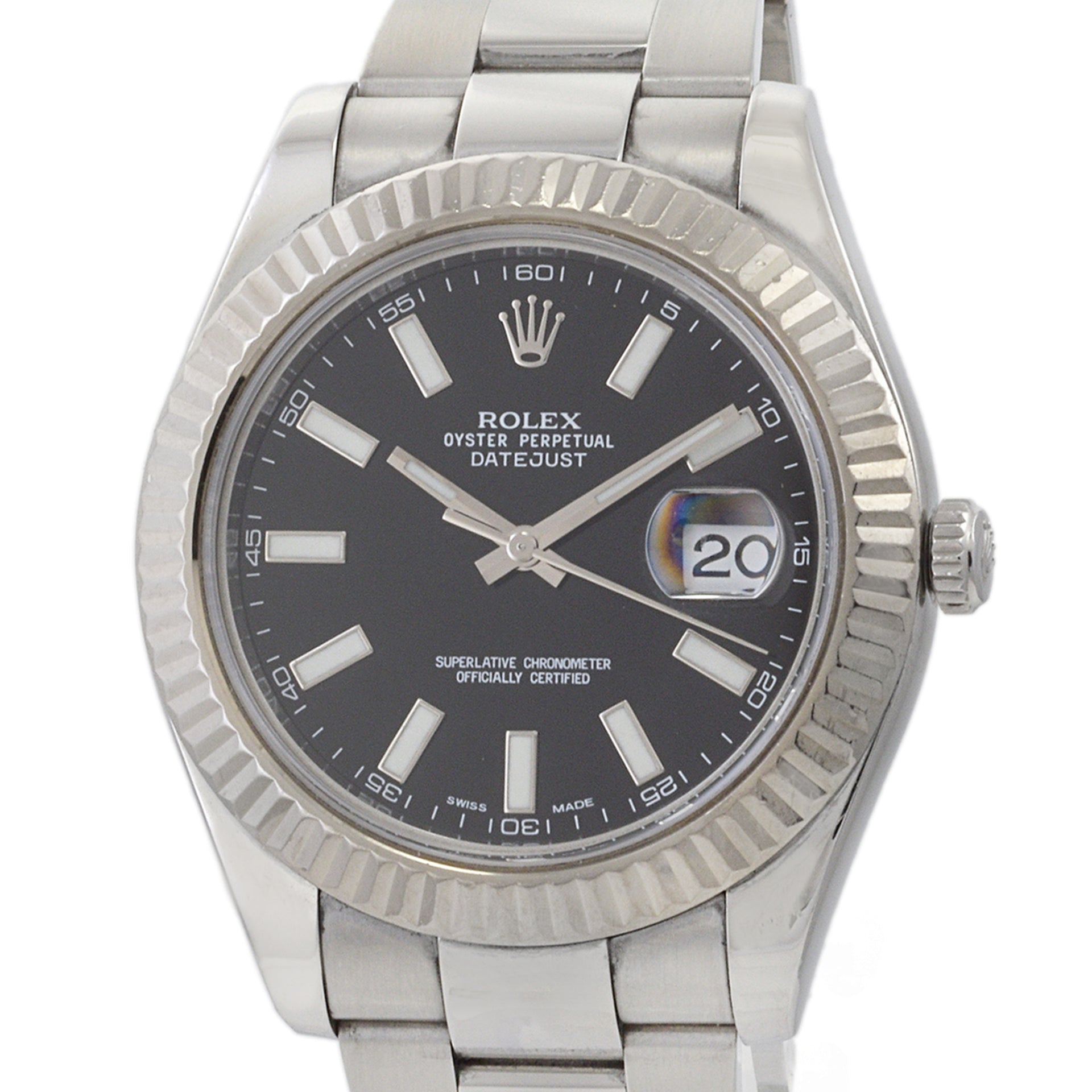 Rolex Ref. 116334 41mm Datejust Stainless Steel and 18K White Gold