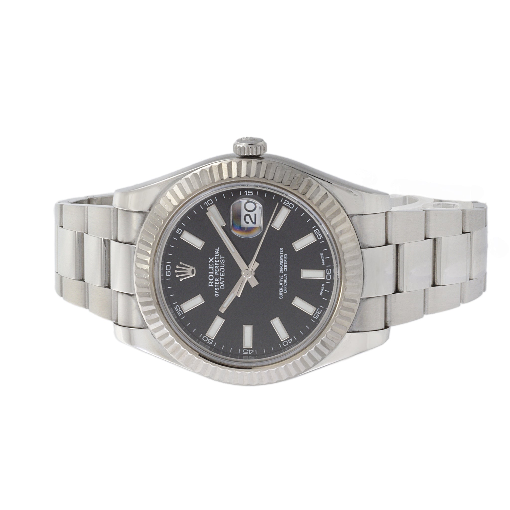 Rolex Ref. 116334 41mm Datejust Stainless Steel and 18K White Gold