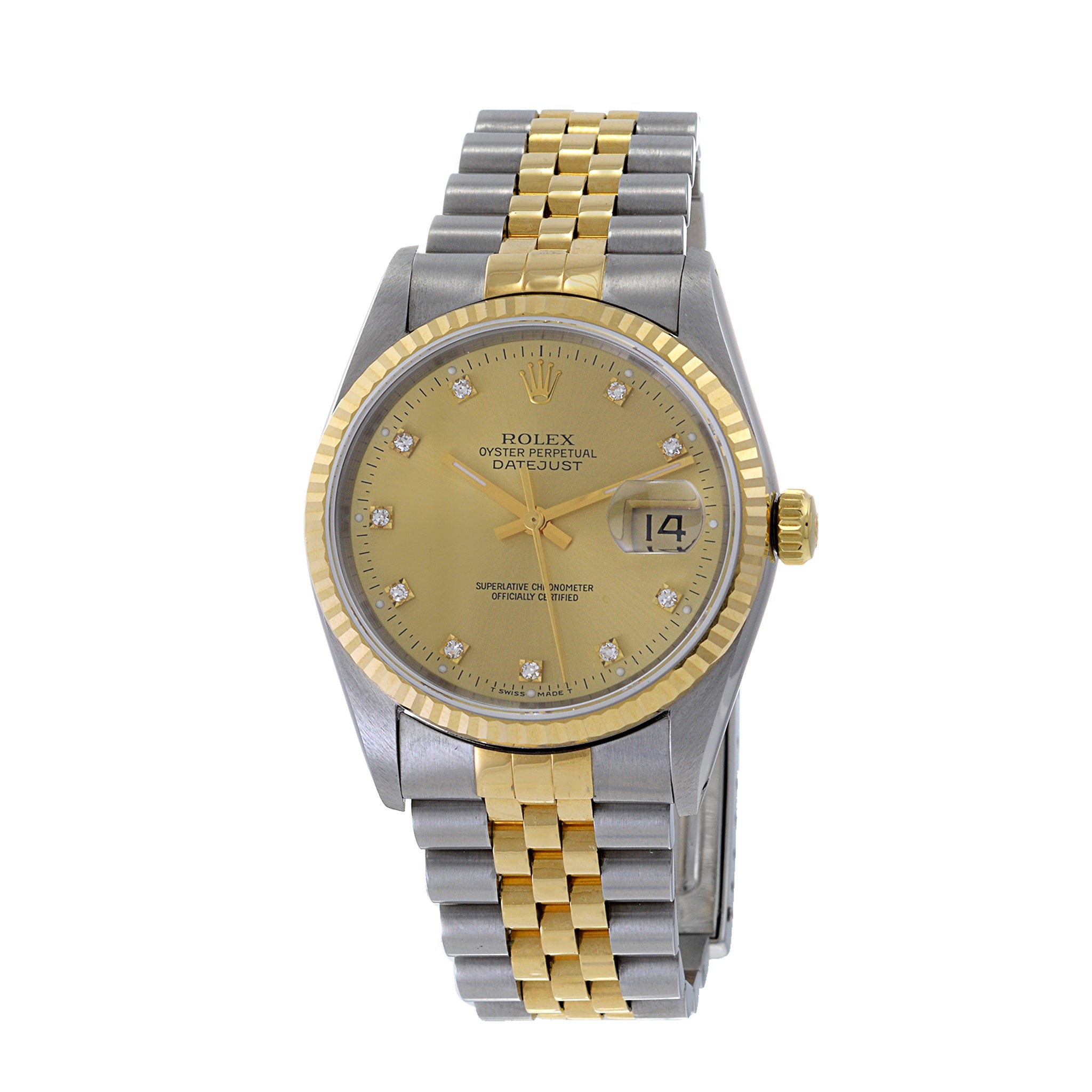 Rolex Datejust Reference 16233 with Factory Diamond Dial