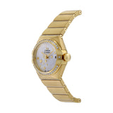 Omega Constellation 18K Yellow Gold Mother of Pearl Dial Diamond Bezel