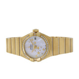 Omega Constellation 18K Yellow Gold Mother of Pearl Dial Diamond Bezel
