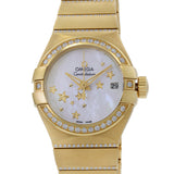 Omega Constellation 18K Yellow Gold Mother of Pearl Dial Diamond Bezel