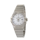 Omega Constellation Chronometer 18K White Gold with Diamonds