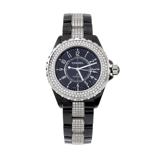 Chanel J12 Automatic Ceramic and Diamond Watch Reference H1339