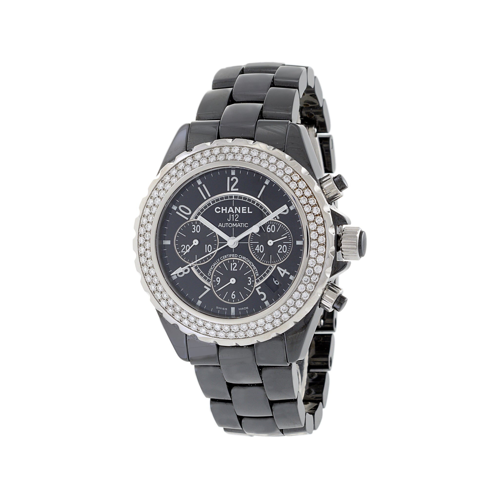 Chanel J12 Black Ceramic Chronograph Reference H1009