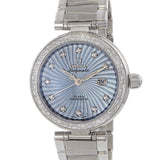 Omega De Ville Ladymatic Blue MOP Diamond Dial Ladies Watch 425.35.34.20.57.002