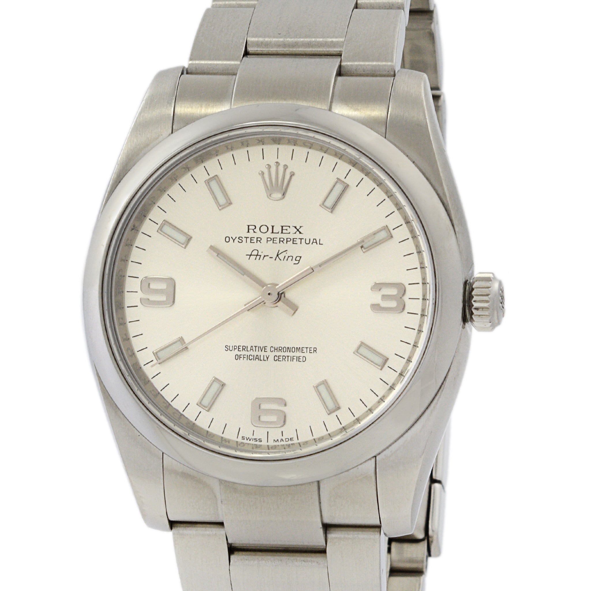 Rolex Air King Reference 114200 34mm Stainless Steel