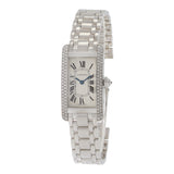 Cartier Tank Americaine White Gold Diamond Ladies Watch WB7018L1