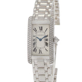 Cartier Tank Americaine White Gold Diamond Ladies Watch WB7018L1