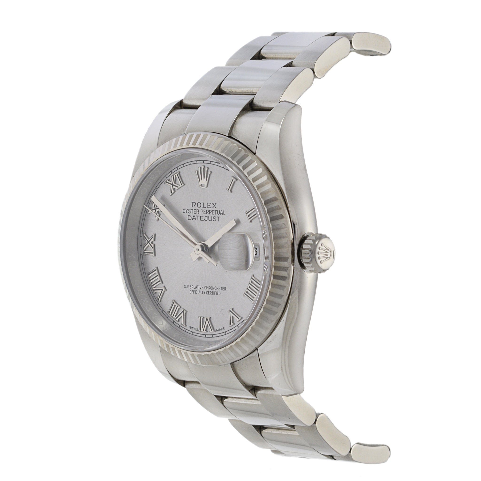 Rolex Datejust Reference 116234 Stainless Steel and 18K White Gold