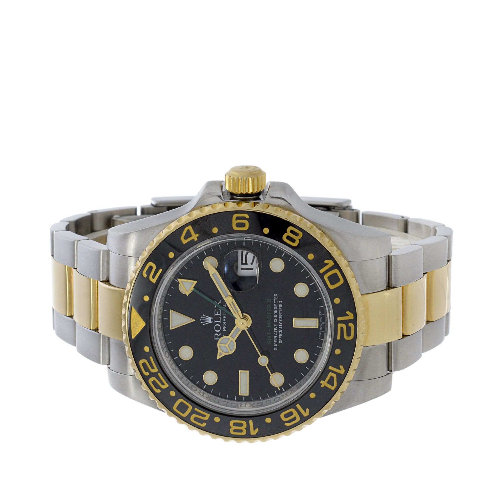 Rolex GMT Master II Reference 116713 Stainless Steel and 18K Gold