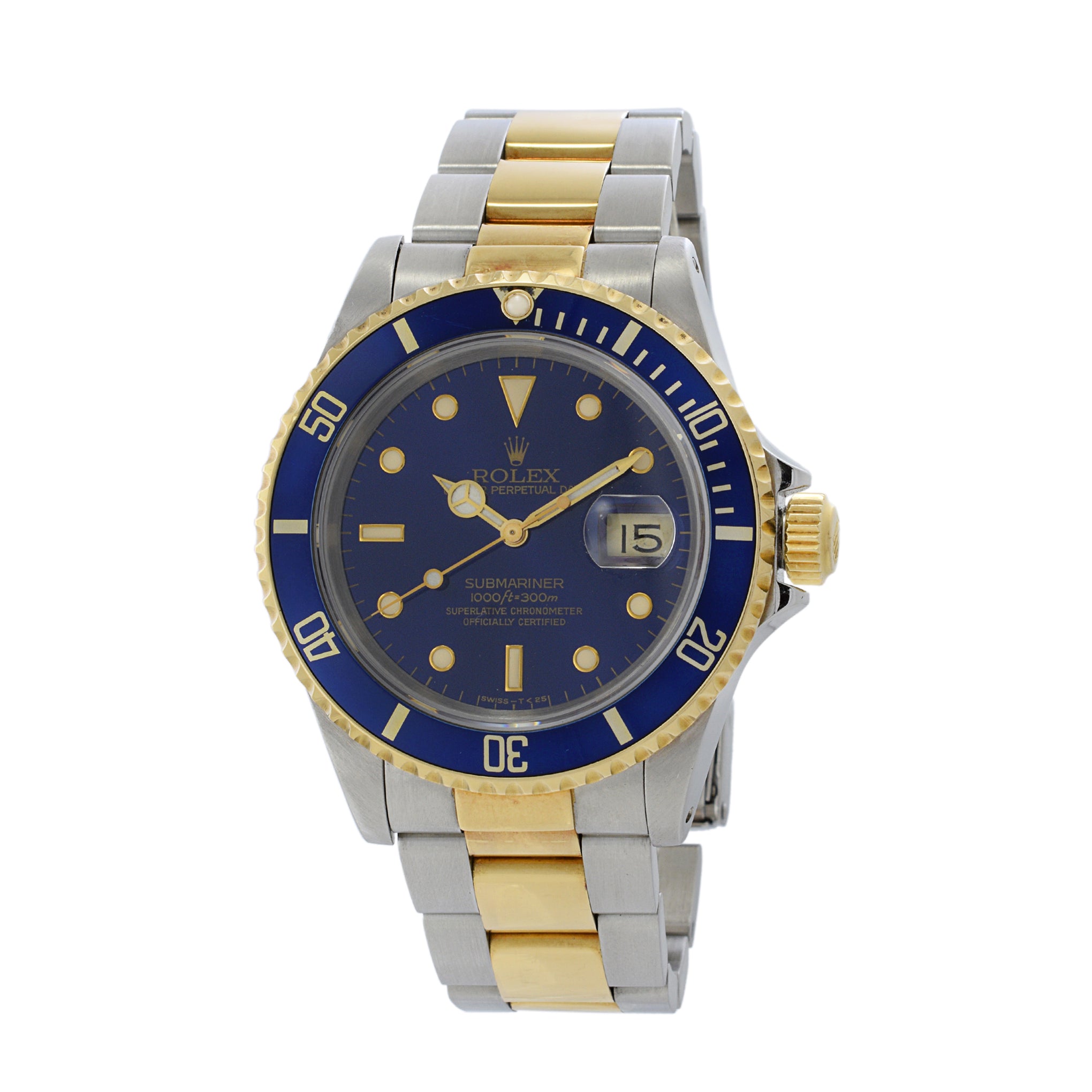 Rolex Submariner Reference 16613 Stainless Steel and Yellow Gold