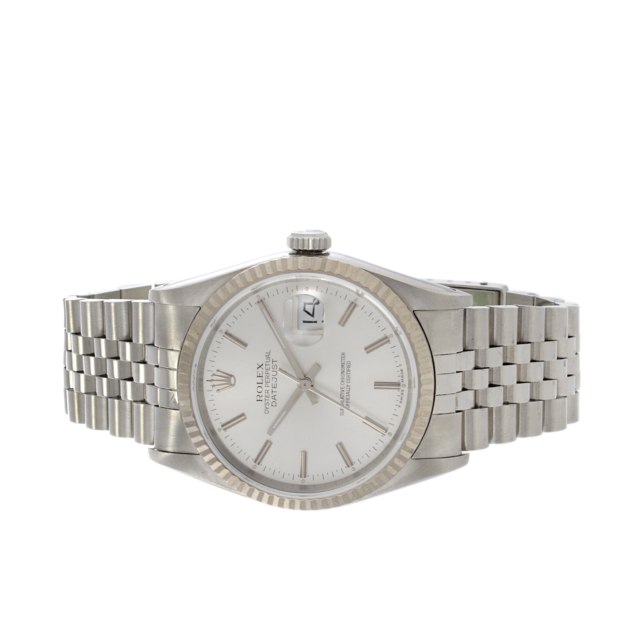 Rolex Datejust Reference 16234 Stainless Steel and 18K White Gold