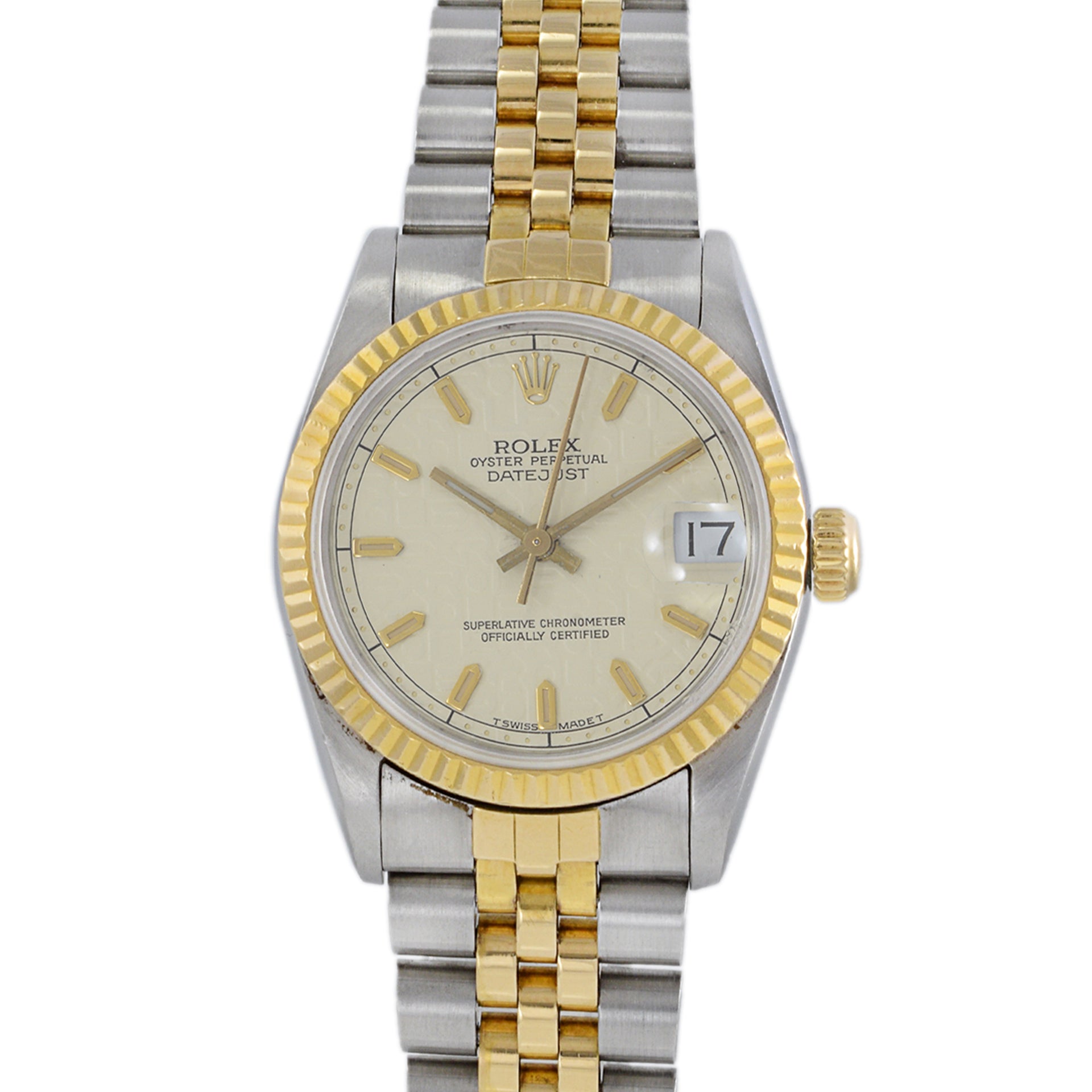 Rolex Datejust 31mm Reference 68273 Stainless Steel and 18K Yellow Gold Rare Jubilee Dial