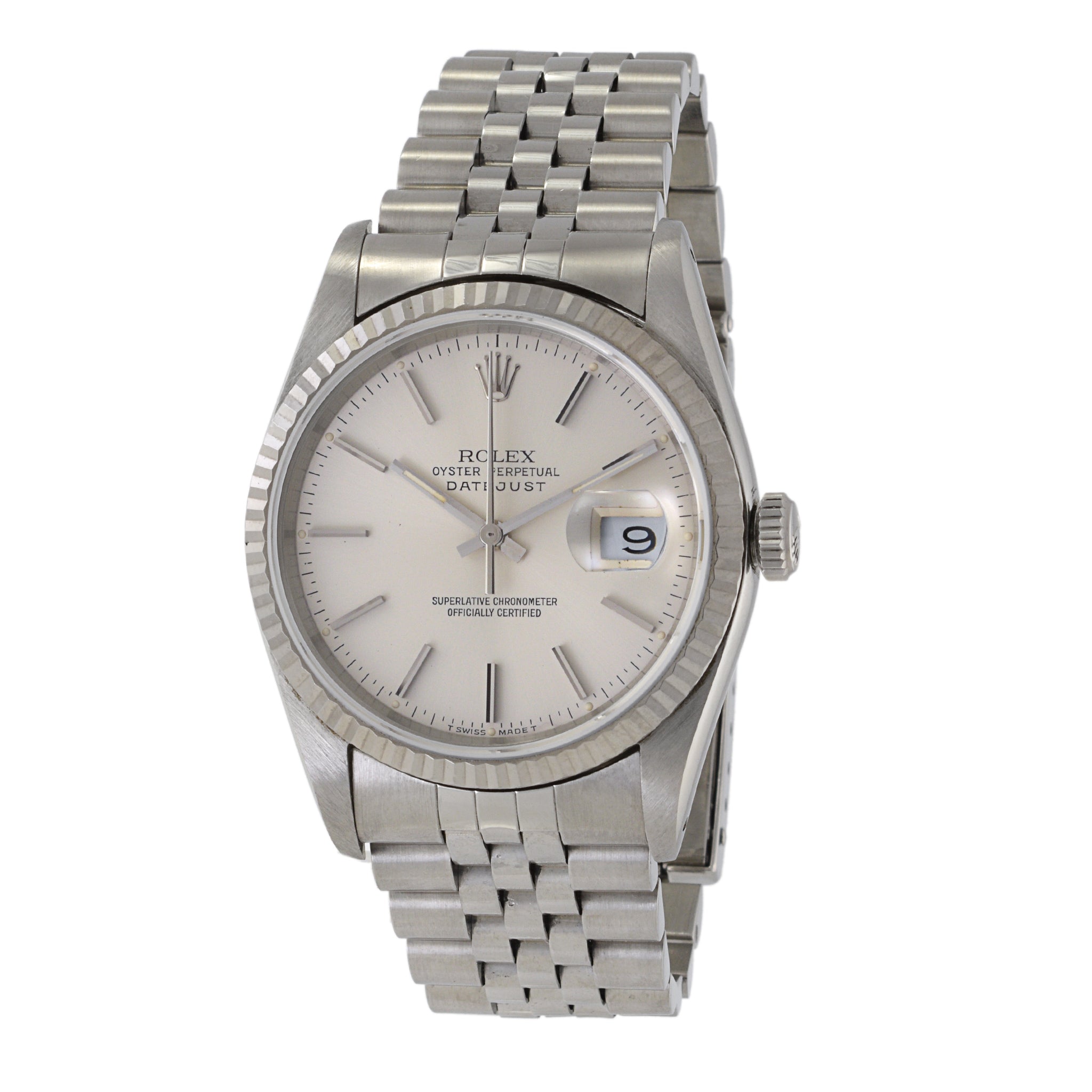 Rolex Datejust 36 Stainless Steel and 18K White Gold 1990 Manufacture