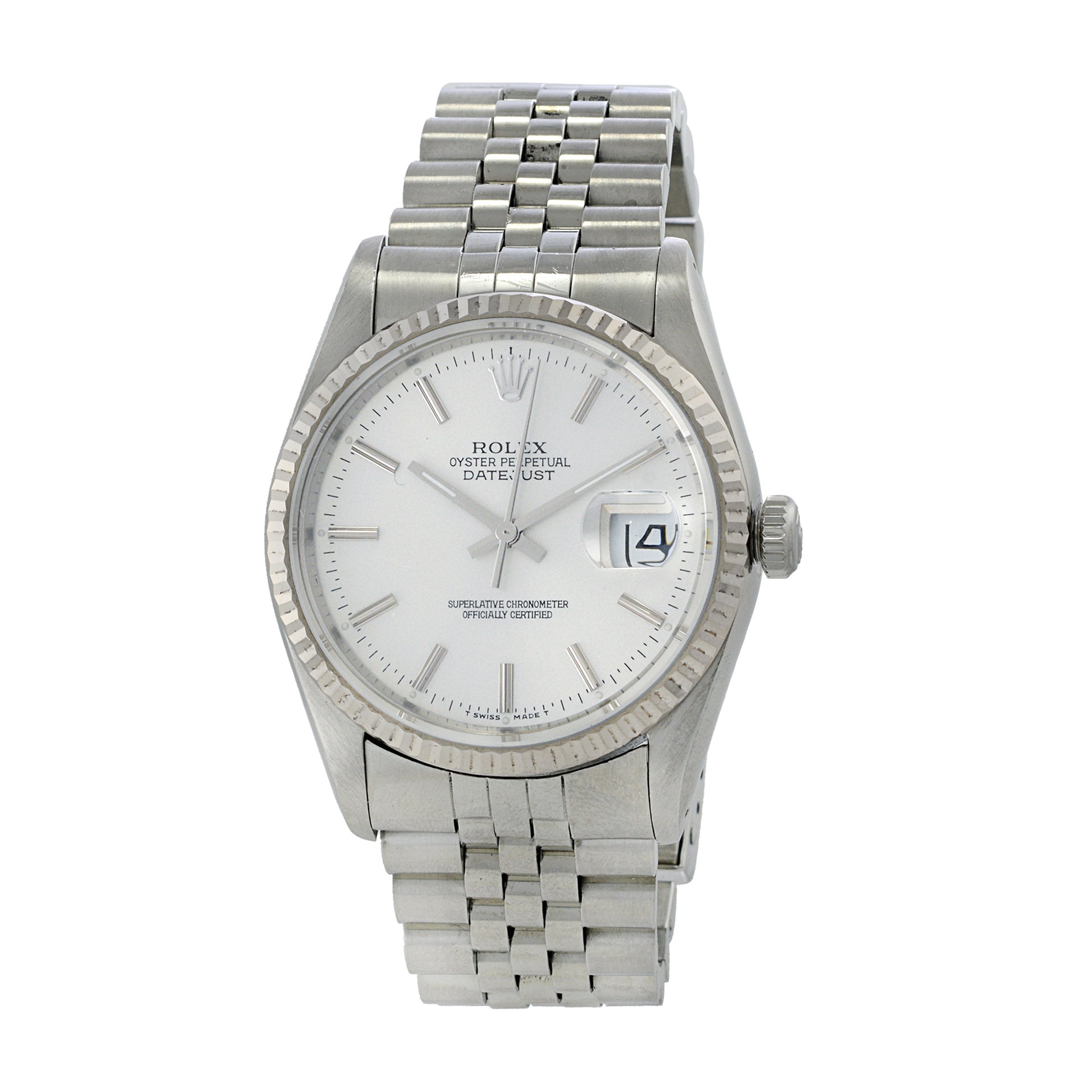 Rolex Datejust Reference 16234 Stainless Steel and 18K White Gold