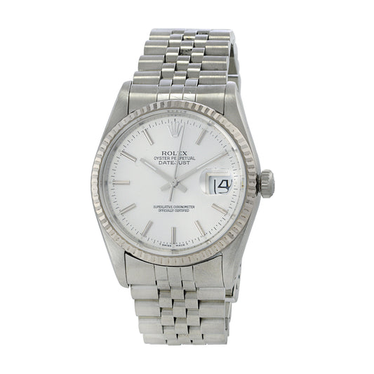 Rolex Datejust Reference 16234 Stainless Steel and 18K White Gold