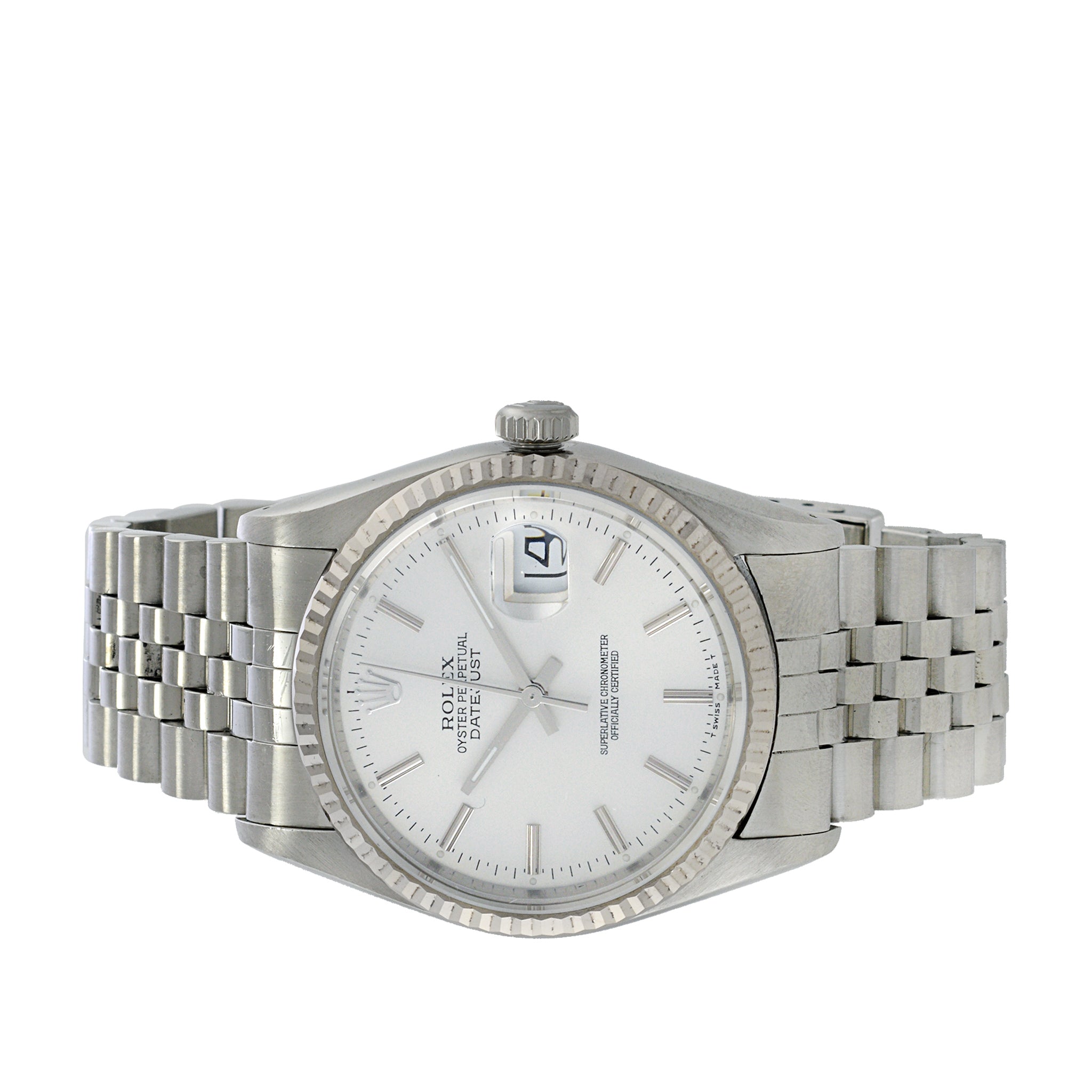 Rolex Datejust Reference 16234 Stainless Steel and 18K White Gold