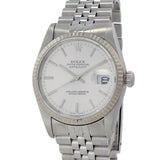 Rolex Datejust Reference 16234 Stainless Steel and 18K White Gold 1988 Manufacture