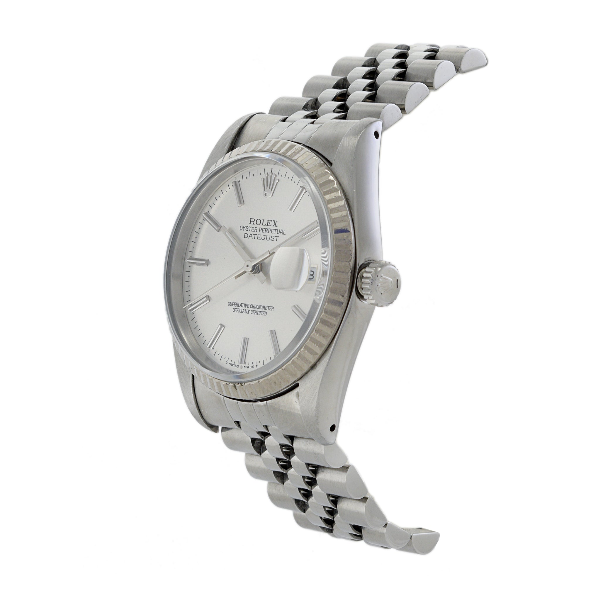 Rolex Datejust Reference 16234 Stainless Steel and 18K White Gold 1988 Manufacture