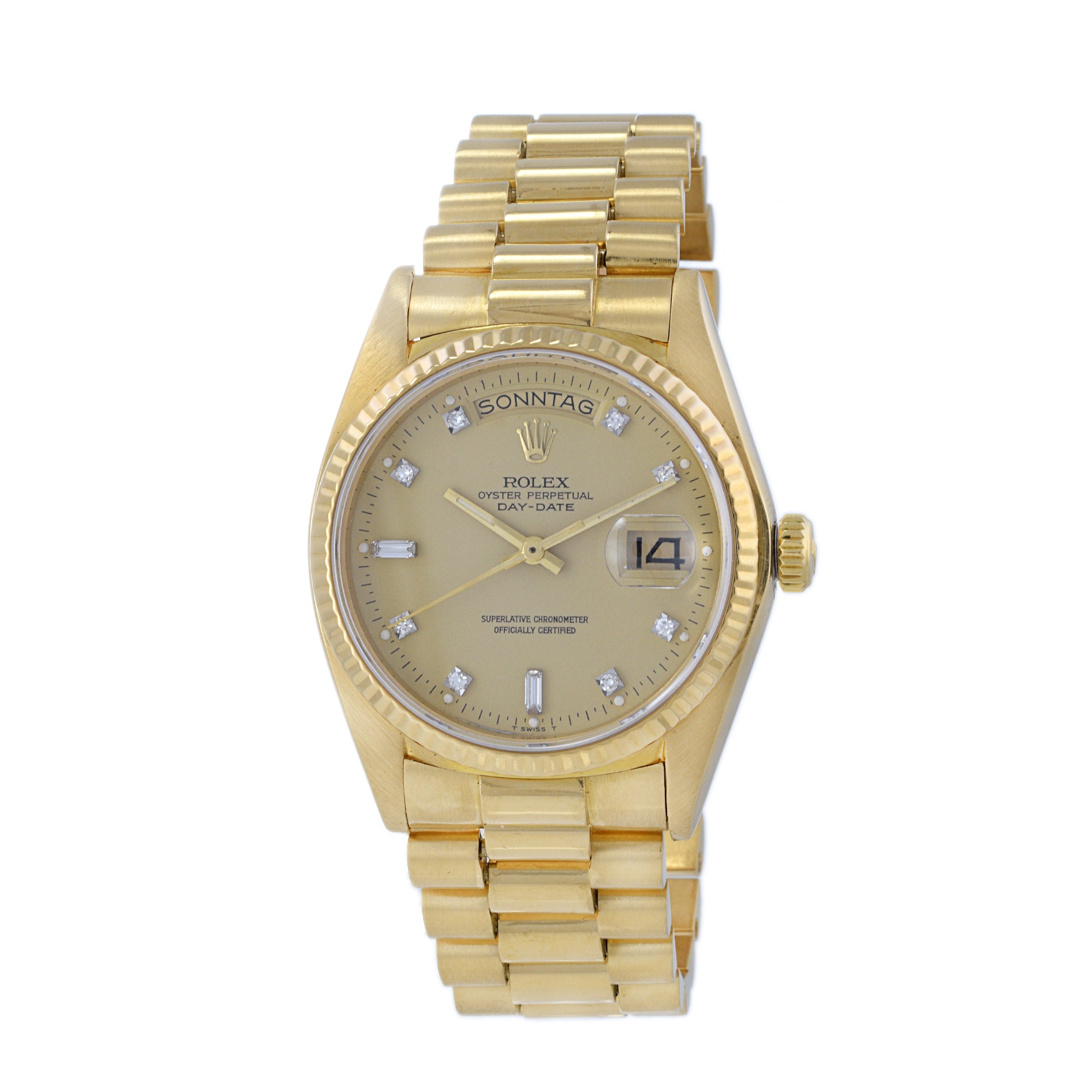 Rolex Day Date Reference 18038 18K Yellow Gold 36mm