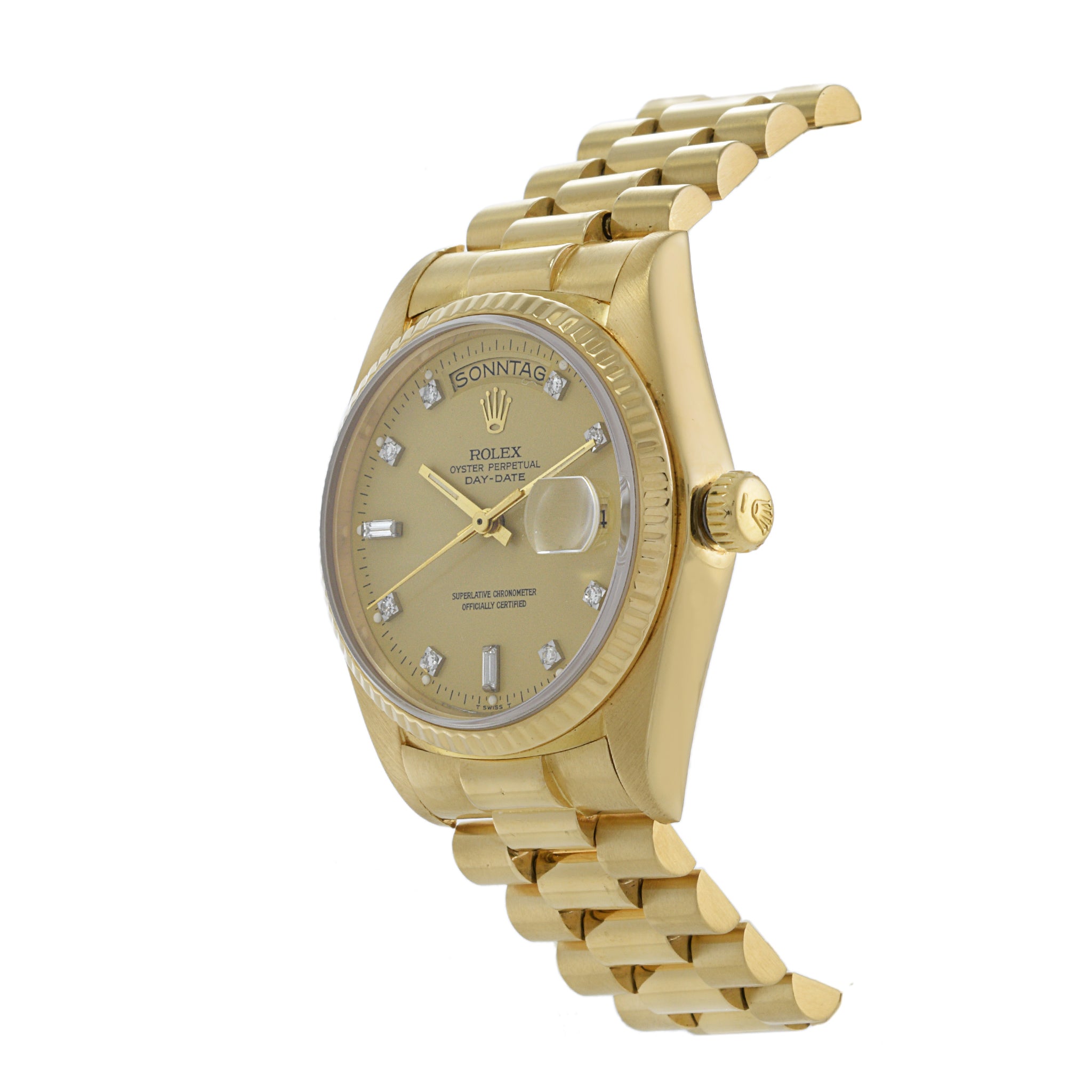 Rolex Day Date Reference 18038 18K Yellow Gold 36mm