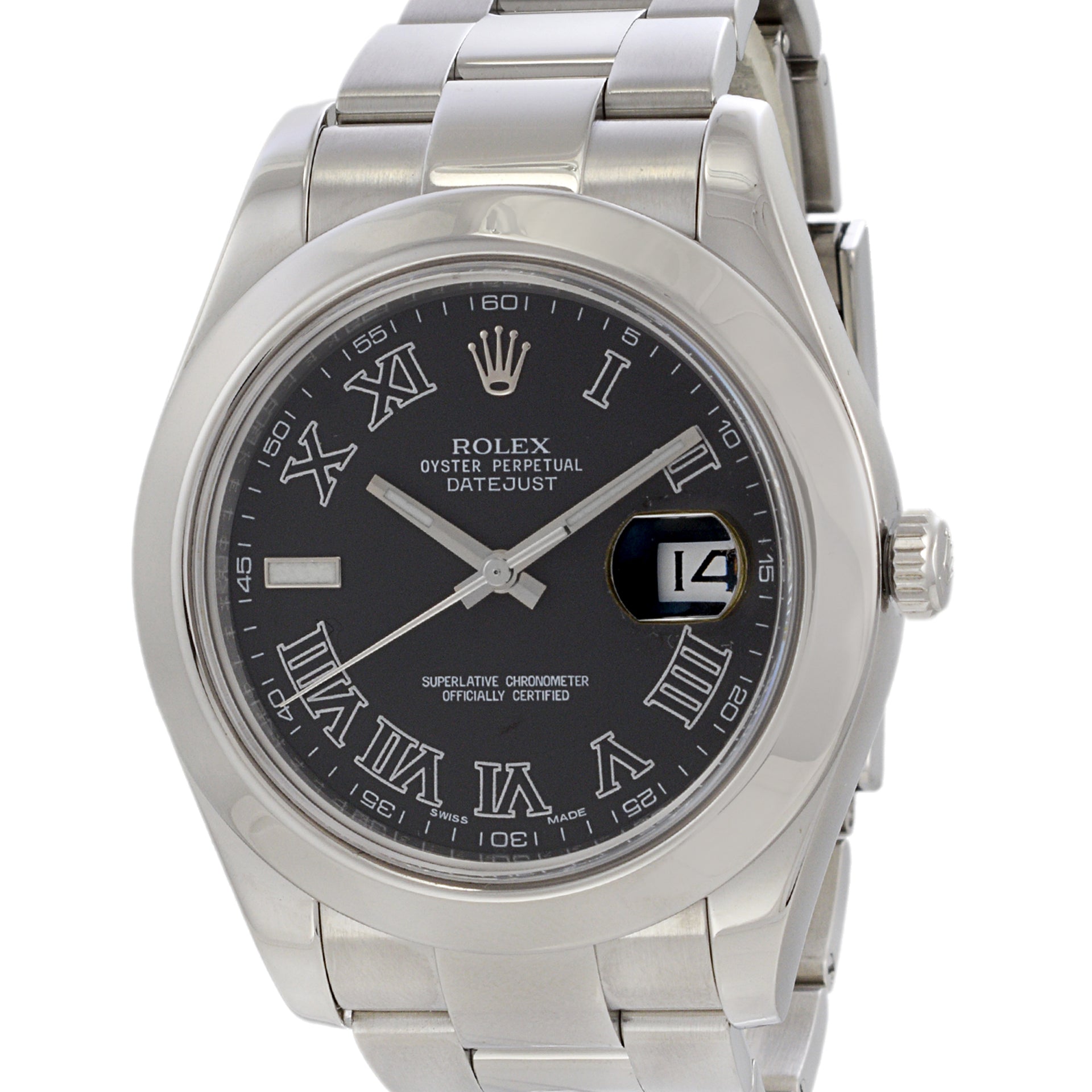 Rolex Datejust 41 Reference 116300 Stainless Steel Smooth Bezel