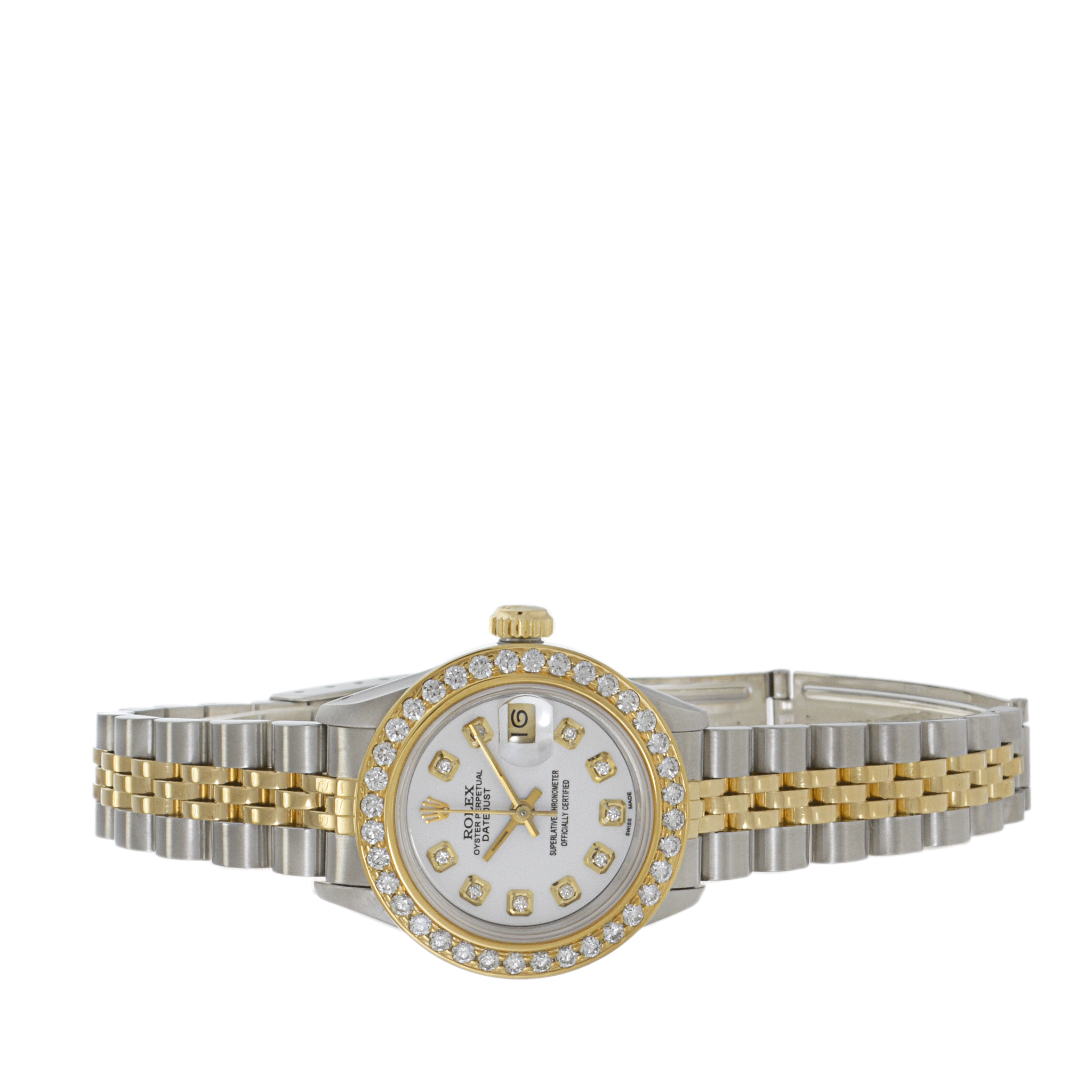 Rolex Ladies Datejust 26mm 69173 with Custom Diamond Features