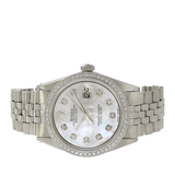 Rolex Datejust 36mm 1603 Custom Mother Of Pearl Diamond Dial and Bezel