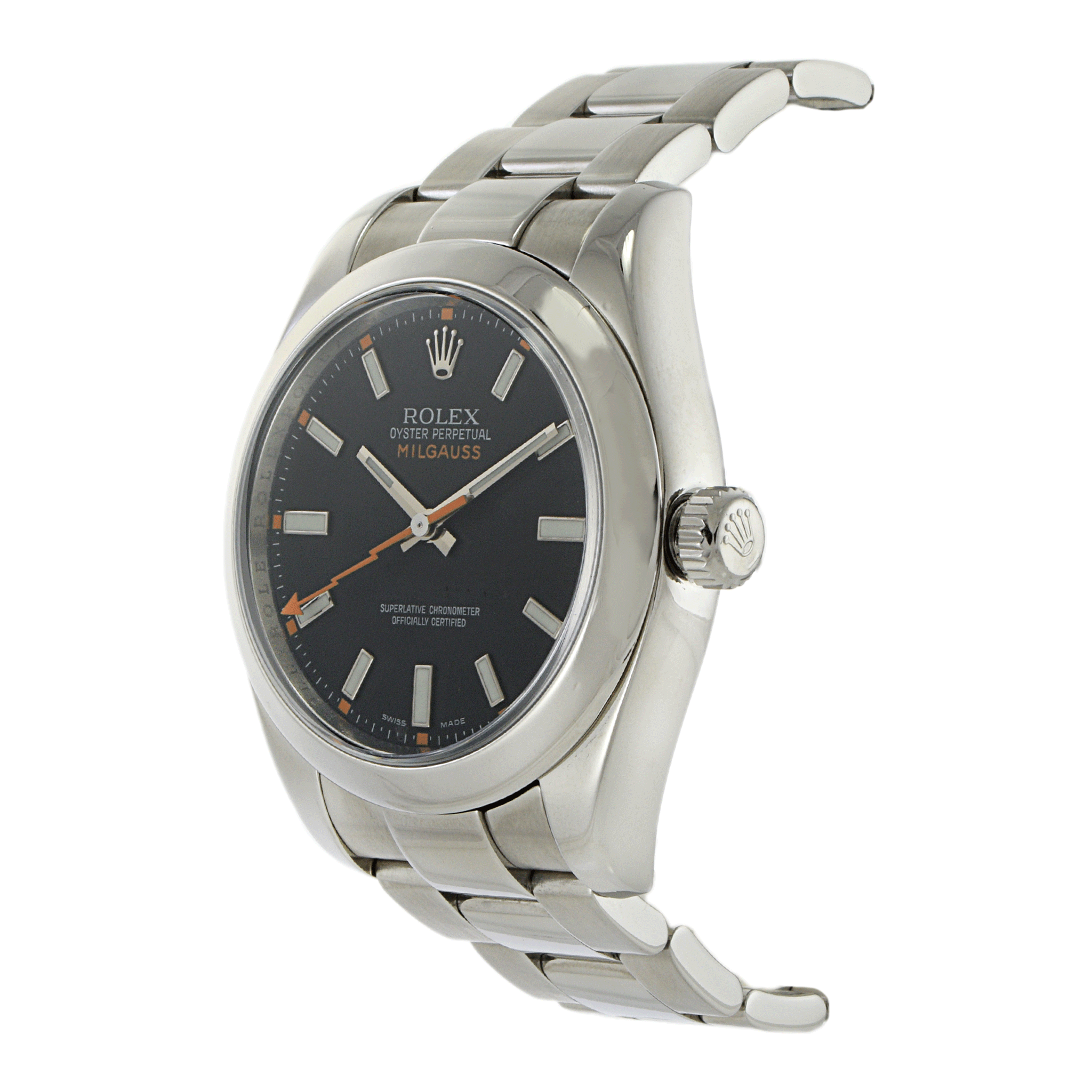 Rolex Milgauss 40mm Stainless Steel with Black Dial 116400