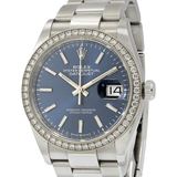 Rolex Datejust 126284RBR Blue Dial Factory Diamonds