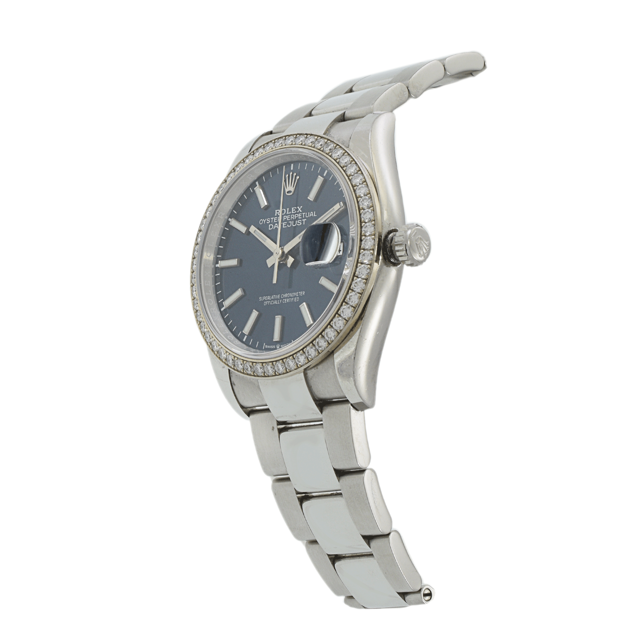 Rolex Datejust 126284RBR Blue Dial Factory Diamonds