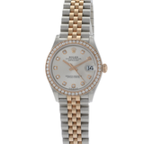 Rolex Datejust 31mm Stainless Steel and Everose Gold with Diamond Bezel 278381RBR-0016