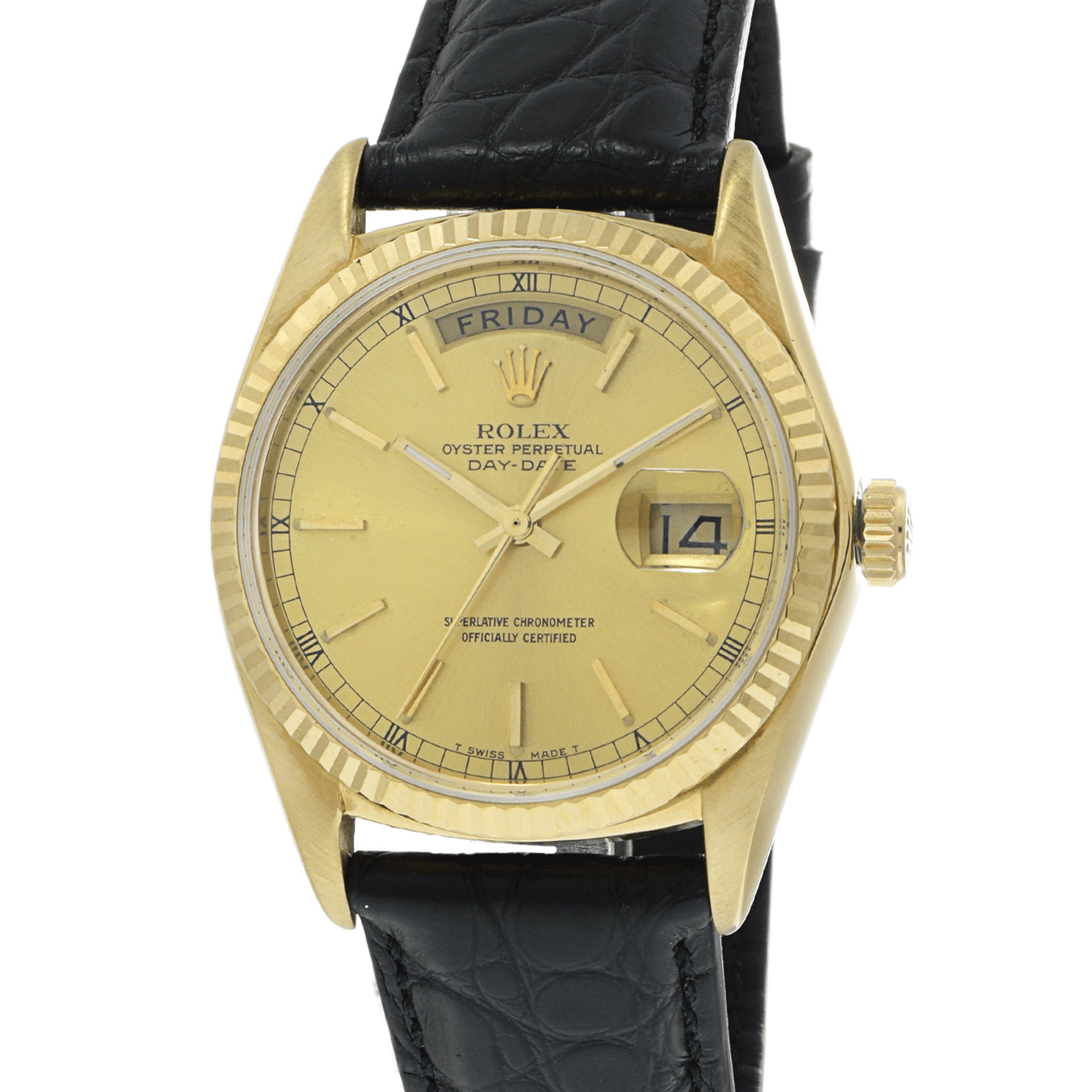 Vintage 1978 Rolex Day-Date 36mm 18KT Yellow Gold Watch (Ref. 18038)