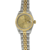 Rolex Lady-Datejust 26MM Steel & 18KT Yellow Gold Champagne Dial – 69173