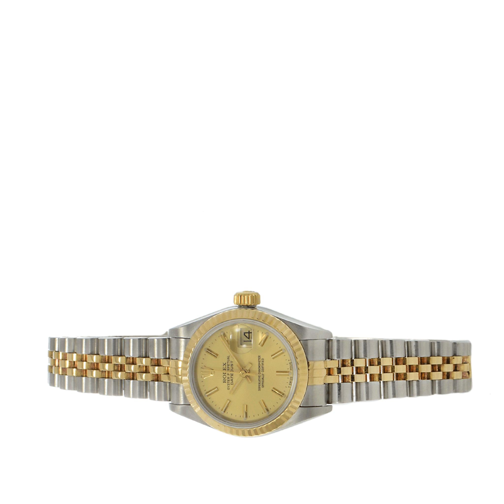 Rolex Datejust 69173 Champagne Dial Watch