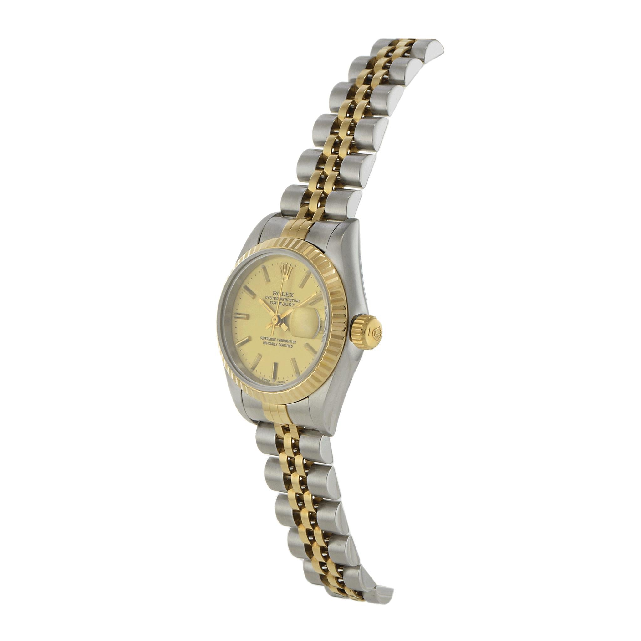 Rolex Datejust 69173 Champagne Dial Watch