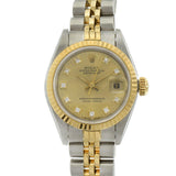 Rolex Datejust 69173 Champagne Diamond Dial Watch