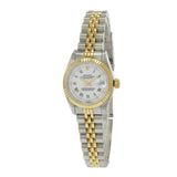 Rolex 69173G Datejust White Diamond Dial Watch