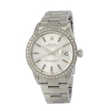 Rolex Oyster Perpetual Date Custom Diamond Bezel 15210