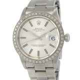 Rolex Oyster Perpetual Date Custom Diamond Bezel 15210