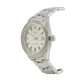 Rolex Oyster Perpetual Date Custom Diamond Bezel 15210