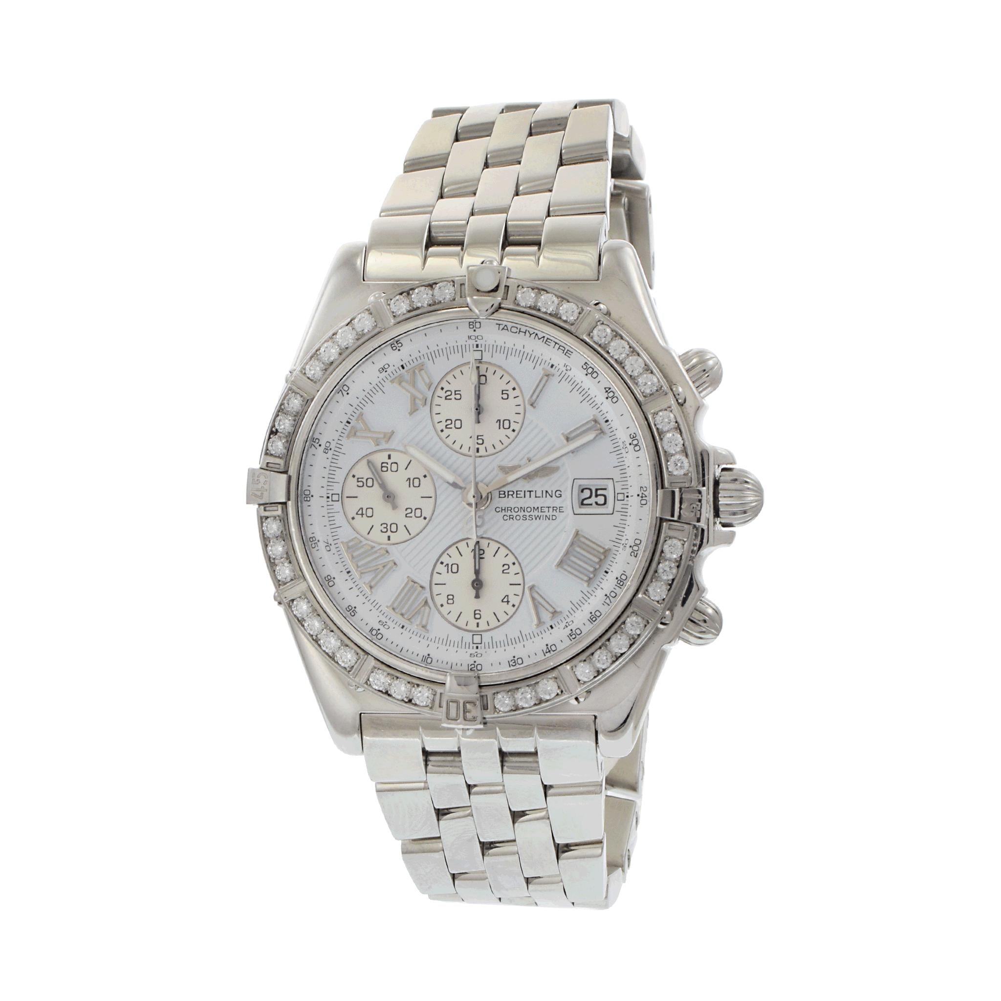 Breitling Chronometre Crosswind White Dial A13355