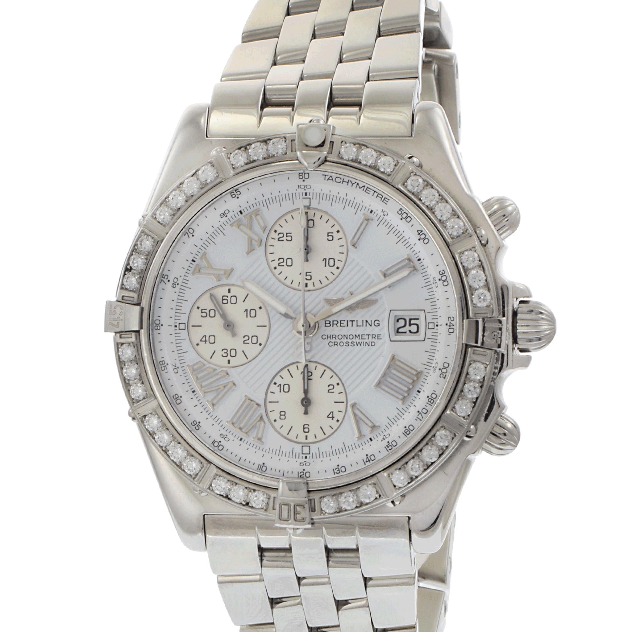 Breitling Chronometre Crosswind White Dial A13355