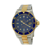 Rolex Two-Tone Blue Submariner 16613 (Box and Papers)