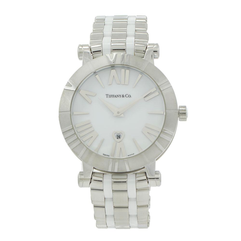 Tiffany & Co. Atlas Z1301.11.11A20A00A Date White Dial